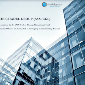 Citadel Group (ASX: CGL) - Listener Stock Pitch