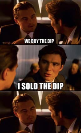 We buy the dip meme