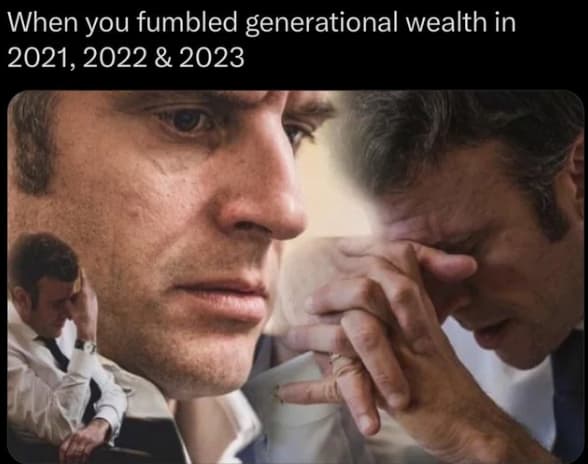 When you fumbled generational wealth meme
