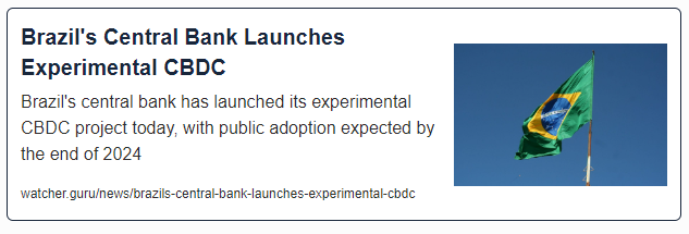 Brazil's Central Bank Launches Experimental CBDC