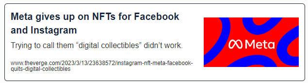 Meta gives up on NFTs for Facebook and Instagram