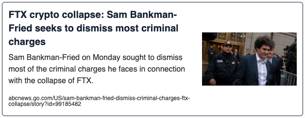 FTX crypto collapse: Sam Bankman-Fried seeks to dismiss most criminal charges