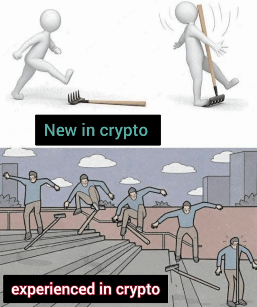 New in crypto, experienced in crypto meme