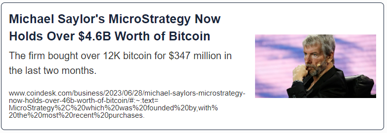 Michael Saylor's MicroStrategy Now Holds Over $4.6B Worth of Bitcoin