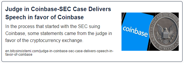 Judge in Coinbase-SEC Case Delivers Speech in favor of Coinbase
