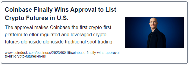 Coinbase Finally Wins Approval to List Crypto Futures in U.S.
