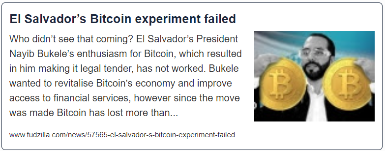 El Salvador’s Bitcoin experiment failed

