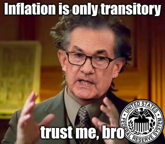 Inflation is only transitory meme