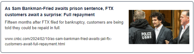 As Sam Bankman-Fried awaits prison sentence, FTX customers await a surprise: Full repayment
