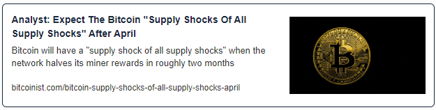Analyst: Expect The Bitcoin “Supply Shocks Of All Supply Shocks” After April
