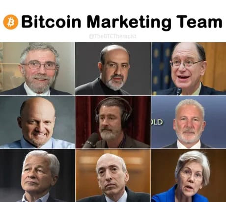 Bitcoin Marketing Team Meme